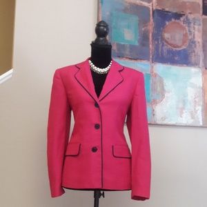 Talbots Fuschia/ Linen Blend/ Career Blazer
